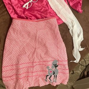 50s poodle skirt top scarf glasses Halloween Costume